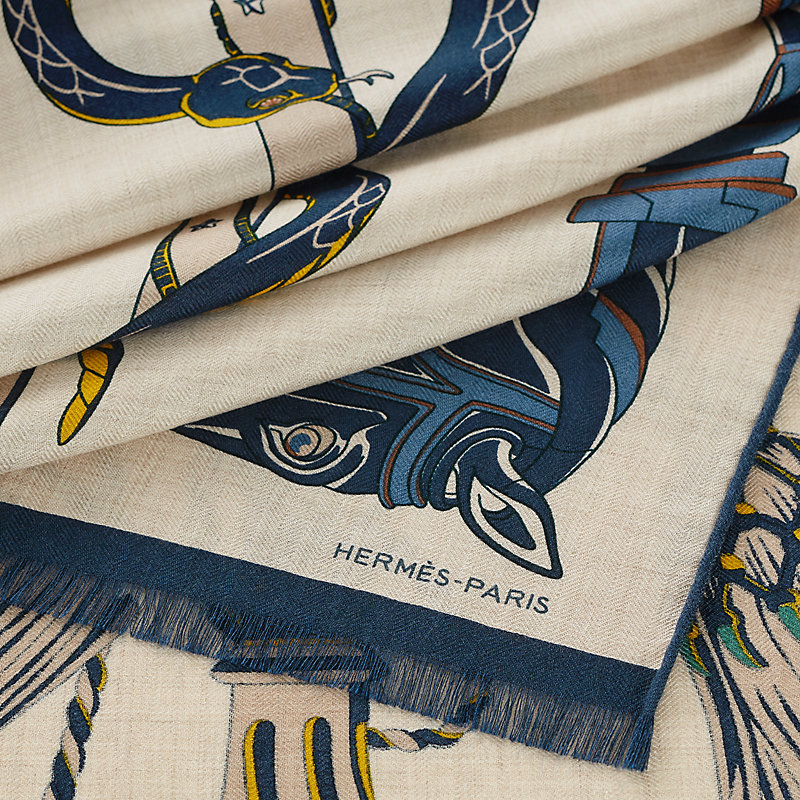 レクタングル 63×180 cm 《カツォウナ》 - ベージュ | Hermès